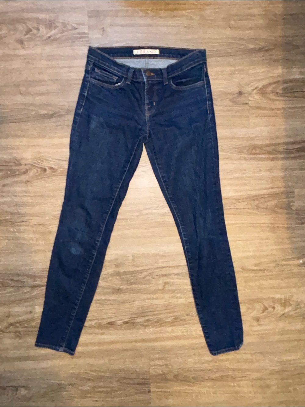 J Brand Skinny Jeans in Dark Blue Denim